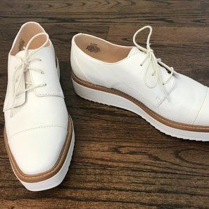 Nine West Vada White Oxford Platform